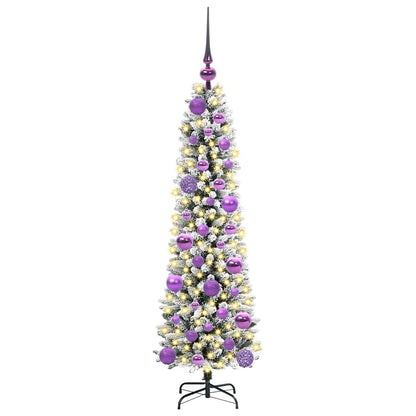 Artificial Christmas Tree with 150 LEDs with Stand White 120 cm