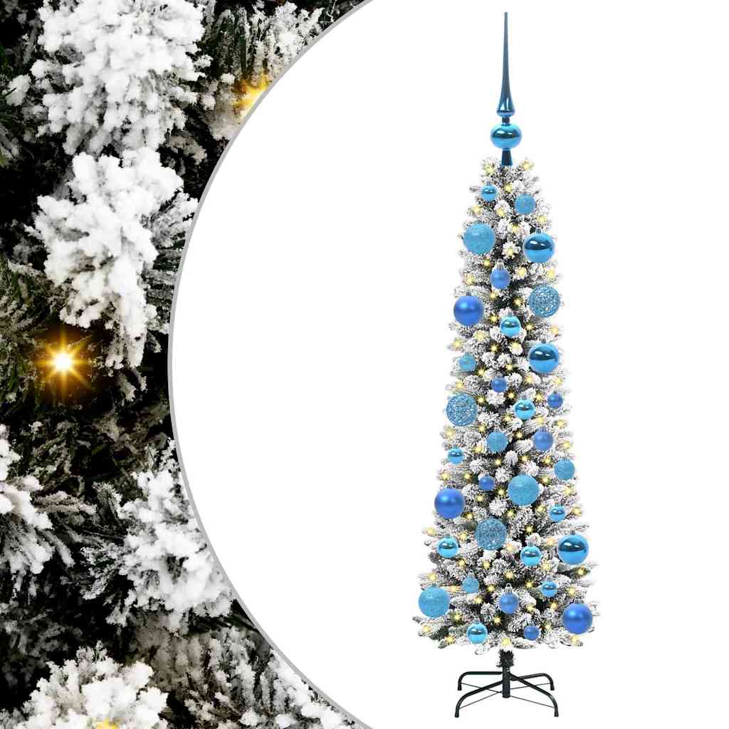 Artificial Christmas Tree with 150 LEDs with Stand White 120 cm