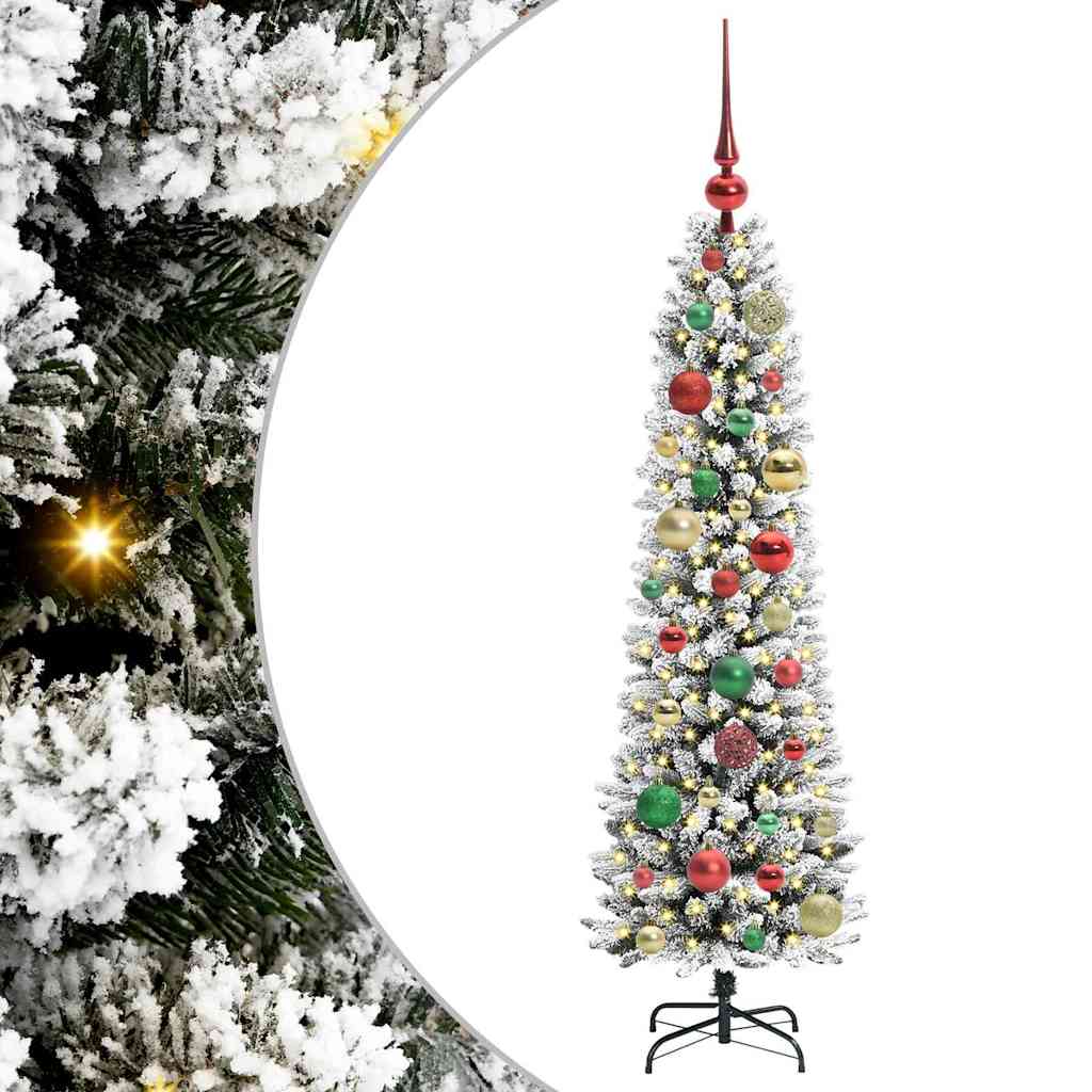 Artificial Christmas Tree with 150 LEDs with Stand White 120 cm