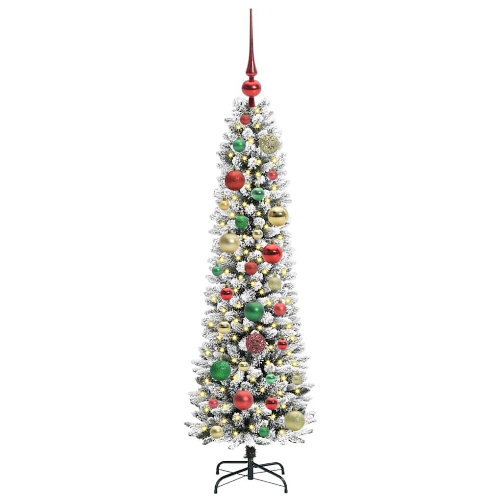 Artificial Christmas Tree with 150 LEDs with Stand White 120 cm