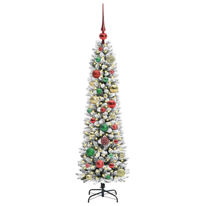 Artificial Christmas Tree with 150 LEDs with Stand White 120 cm