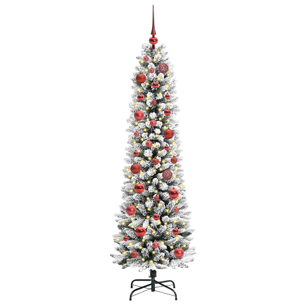 Artificial Christmas Tree with 150 LEDs with Stand White 150 cm