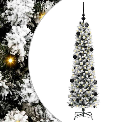 Artificial Christmas Tree with 150 LEDs with Stand White 150 cm