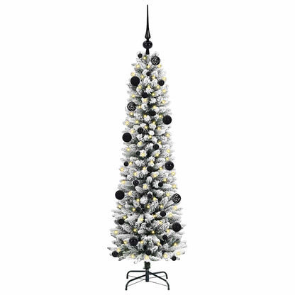 Artificial Christmas Tree with 150 LEDs with Stand White 150 cm