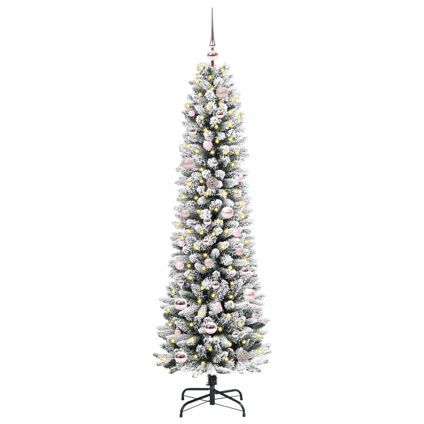 Artificial Christmas Tree with 150 LEDs with Stand White 150 cm
