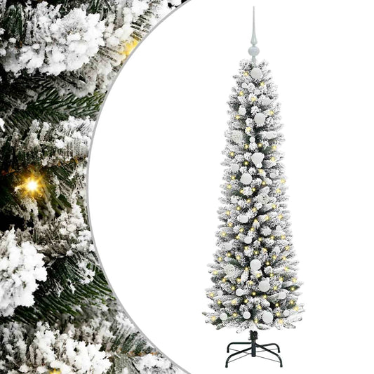 Artificial Christmas Tree with 150 LEDs with Stand White 150 cm