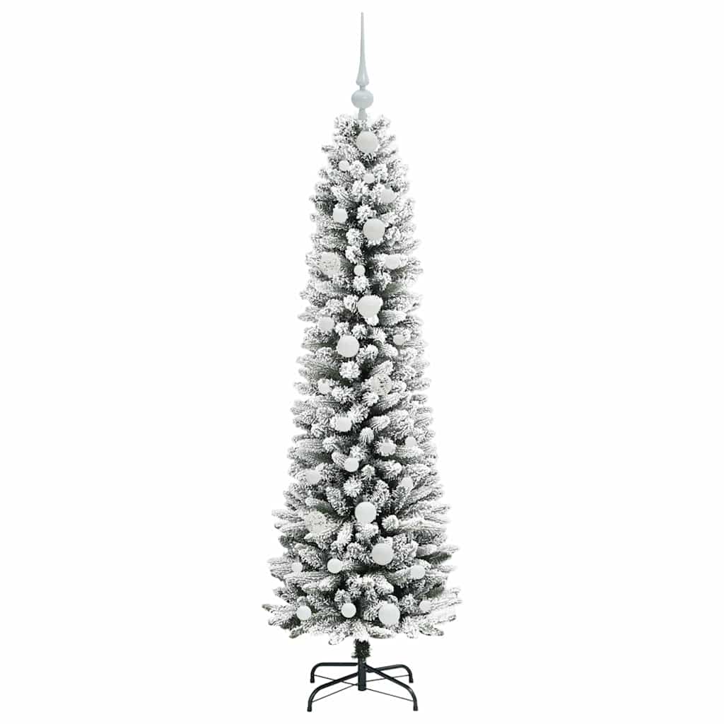 Artificial Christmas Tree with 150 LEDs with Stand White 150 cm