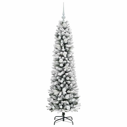 Artificial Christmas Tree with 150 LEDs with Stand White 150 cm