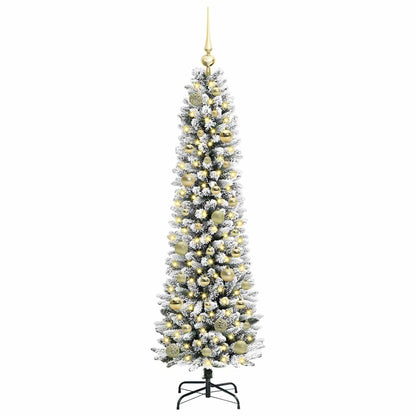 Artificial Christmas Tree with 150 LEDs with Stand White 150 cm