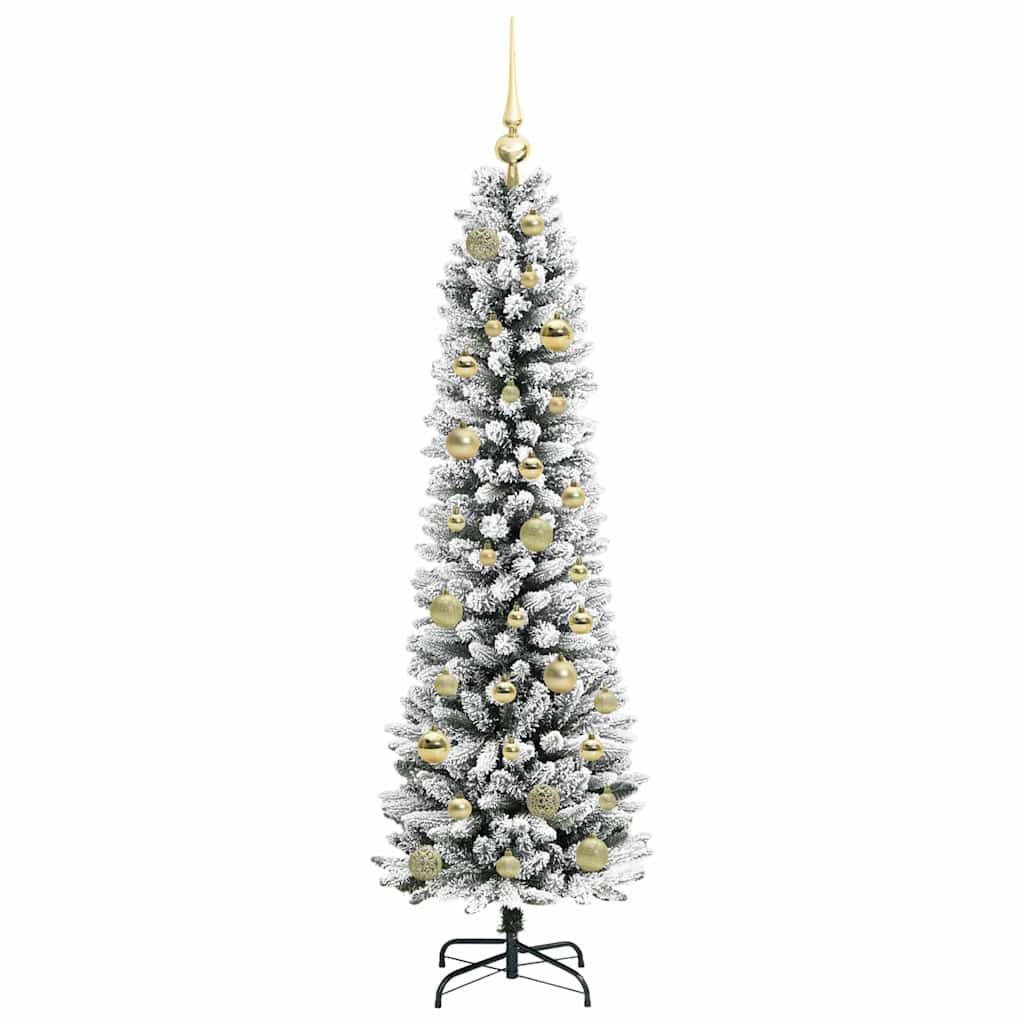 Artificial Christmas Tree with 150 LEDs with Stand White 150 cm