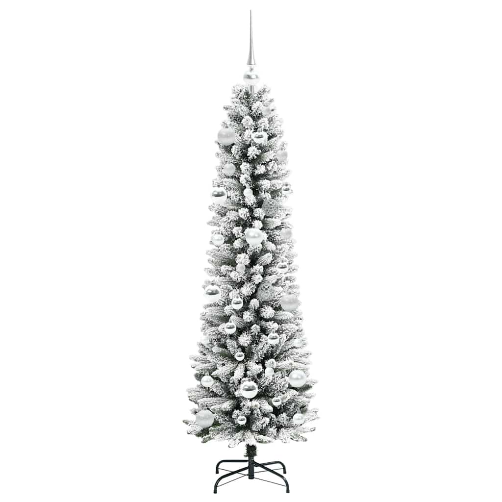 Artificial Christmas Tree with 150 LEDs with Stand White 150 cm