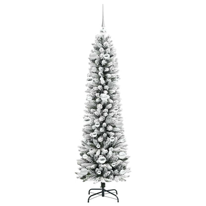 Artificial Christmas Tree with 150 LEDs with Stand White 150 cm