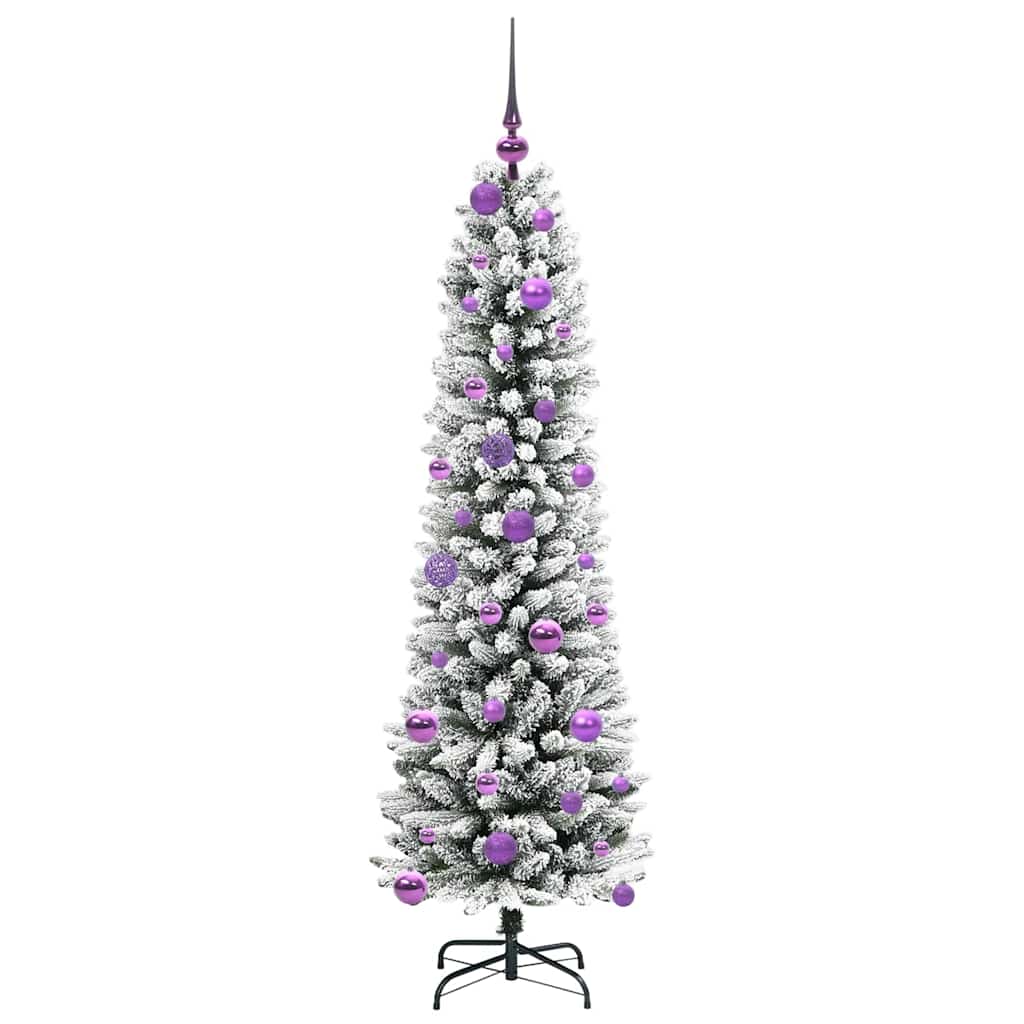 Artificial Christmas Tree with 150 LEDs with Stand White 150 cm