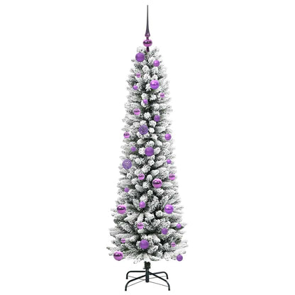 Artificial Christmas Tree with 150 LEDs with Stand White 150 cm