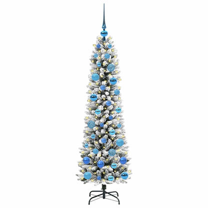 Artificial Christmas Tree with 150 LEDs with Stand White 150 cm