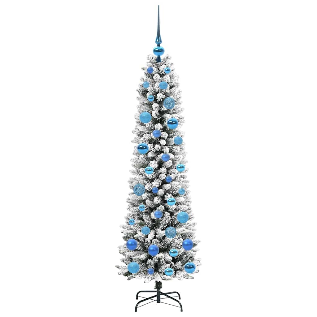 Artificial Christmas Tree with 150 LEDs with Stand White 150 cm