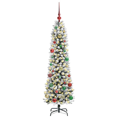 Artificial Christmas Tree with 150 LEDs with Stand White 150 cm
