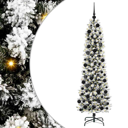 Artificial Christmas Tree with 300 LEDs with Stand White 180 cm