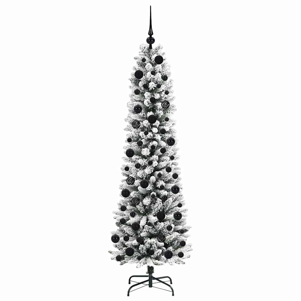 Artificial Christmas Tree with 300 LEDs with Stand White 180 cm