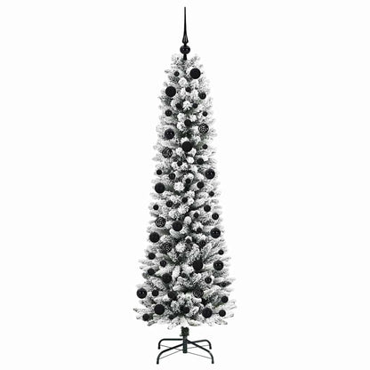 Artificial Christmas Tree with 300 LEDs with Stand White 180 cm