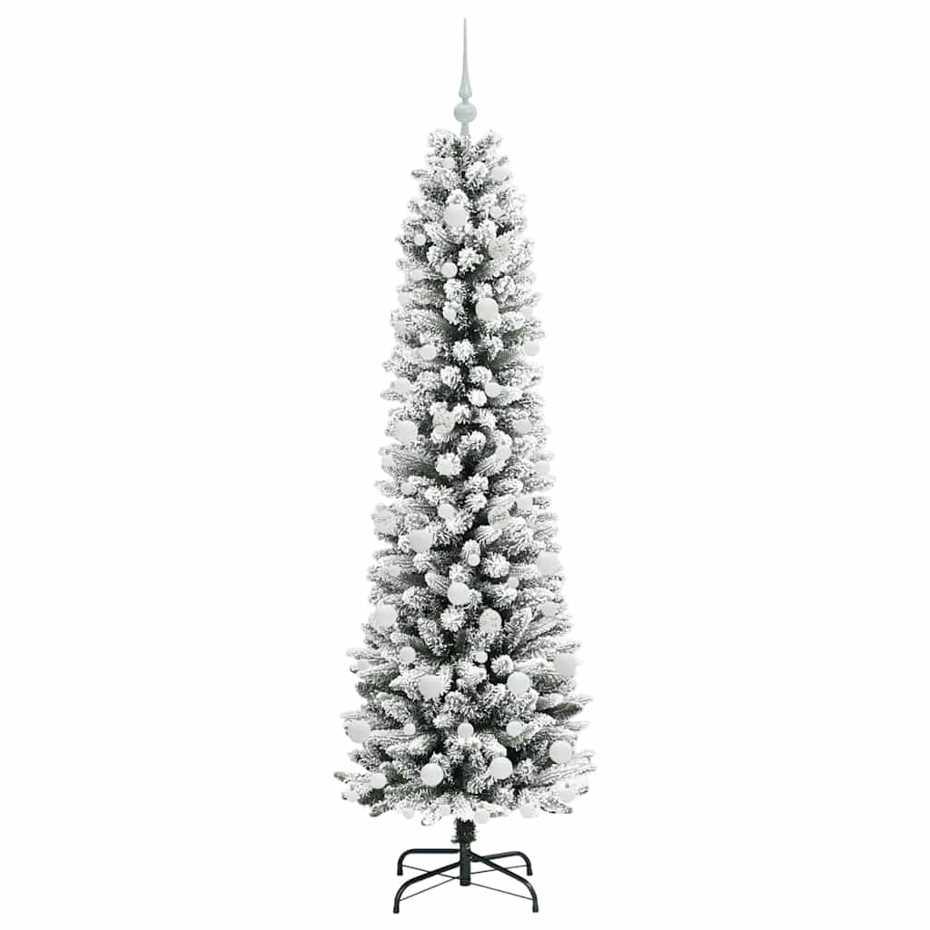 Artificial Christmas Tree with 300 LEDs with Stand White 180 cm