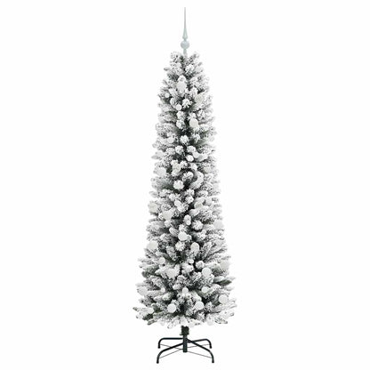 Artificial Christmas Tree with 300 LEDs with Stand White 180 cm