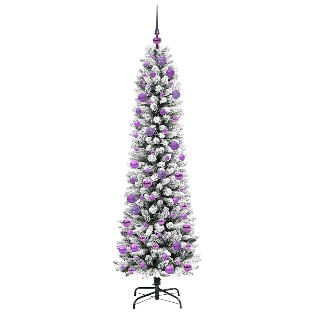 Artificial Christmas Tree with 300 LEDs with Stand White 180 cm