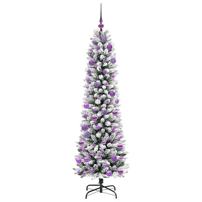 Artificial Christmas Tree with 300 LEDs with Stand White 180 cm