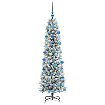 Artificial Christmas Tree with 300 LEDs with Stand White 180 cm