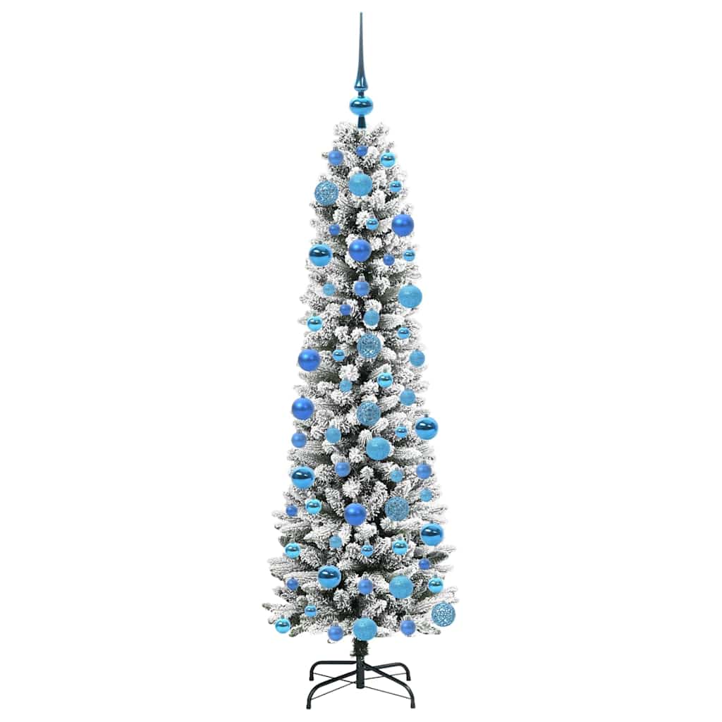 Artificial Christmas Tree with 300 LEDs with Stand White 180 cm