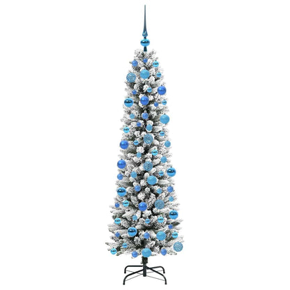 Artificial Christmas Tree with 300 LEDs with Stand White 180 cm