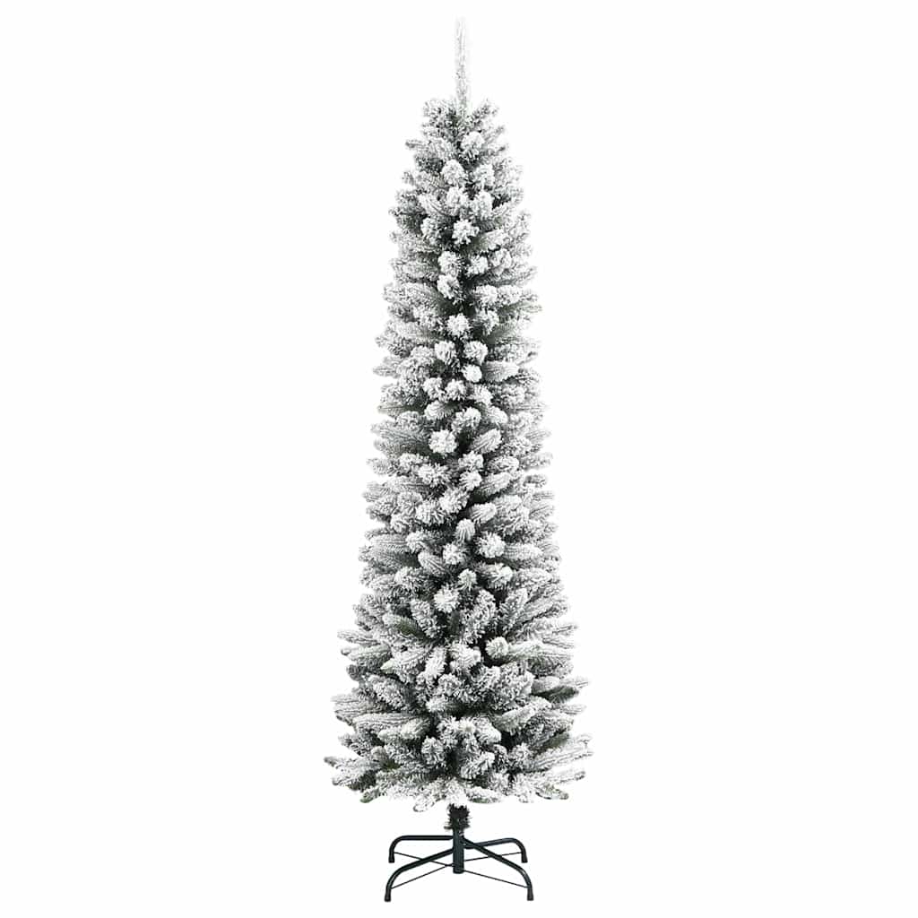 Artificial Christmas Tree with 300 LEDs with Stand White 210 cm