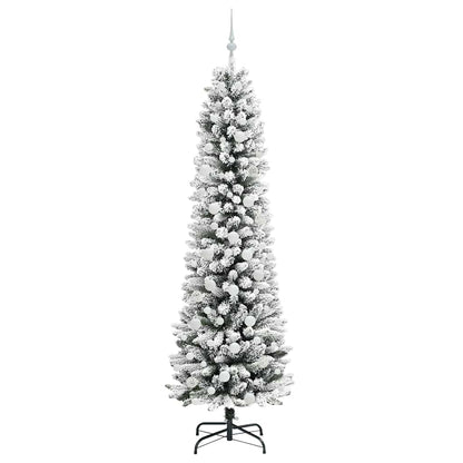 Artificial Christmas Tree with 300 LEDs with Stand White 210 cm