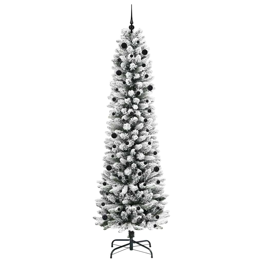 Artificial Christmas Tree with 300 LEDs with Stand White 240 cm