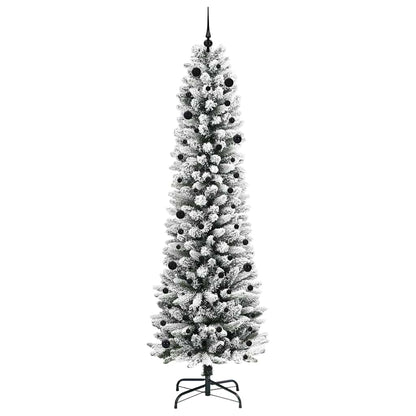 Artificial Christmas Tree with 300 LEDs with Stand White 240 cm