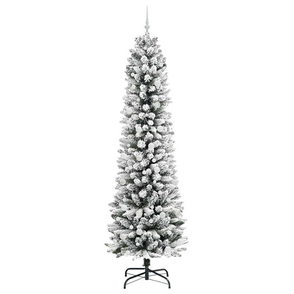 Artificial Christmas Tree with 300 LEDs with Stand White 240 cm