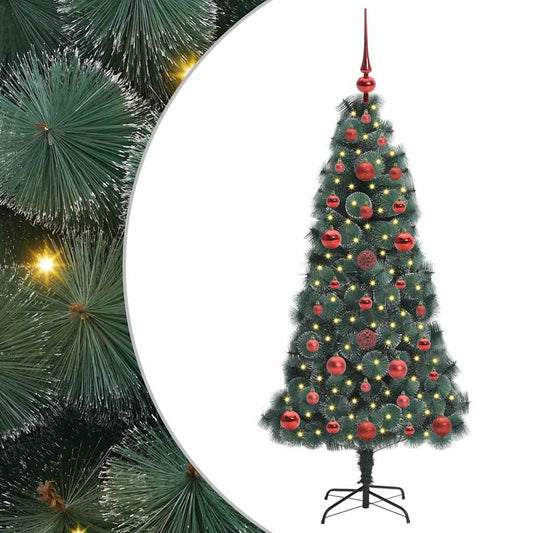 Artificial Pre-lit Christmas Tree with Ball Set Green 120 cm