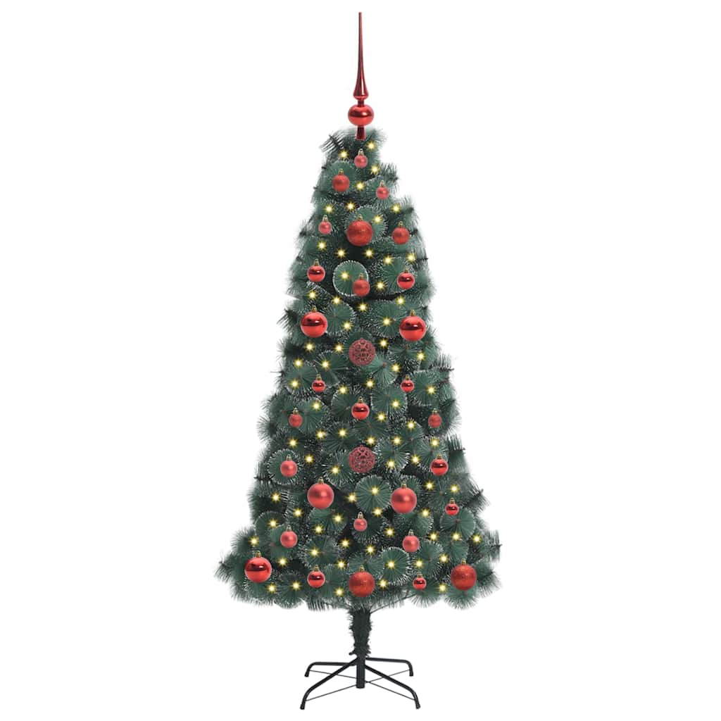 Artificial Pre-lit Christmas Tree with Ball Set Green 120 cm