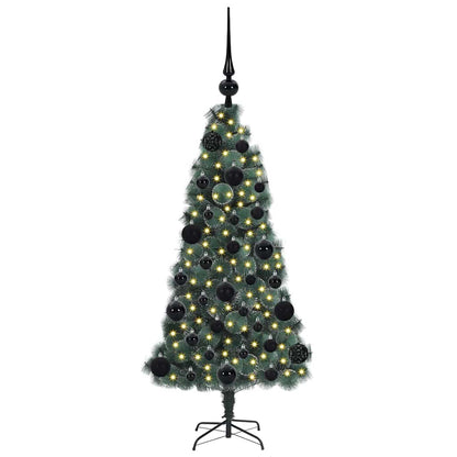Artificial Pre-lit Christmas Tree with Ball Set Green 120 cm