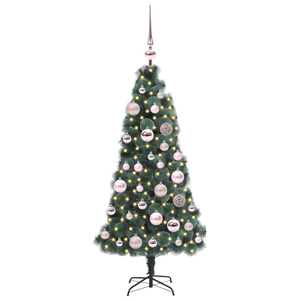 Artificial Pre-lit Christmas Tree with Ball Set Green 120 cm