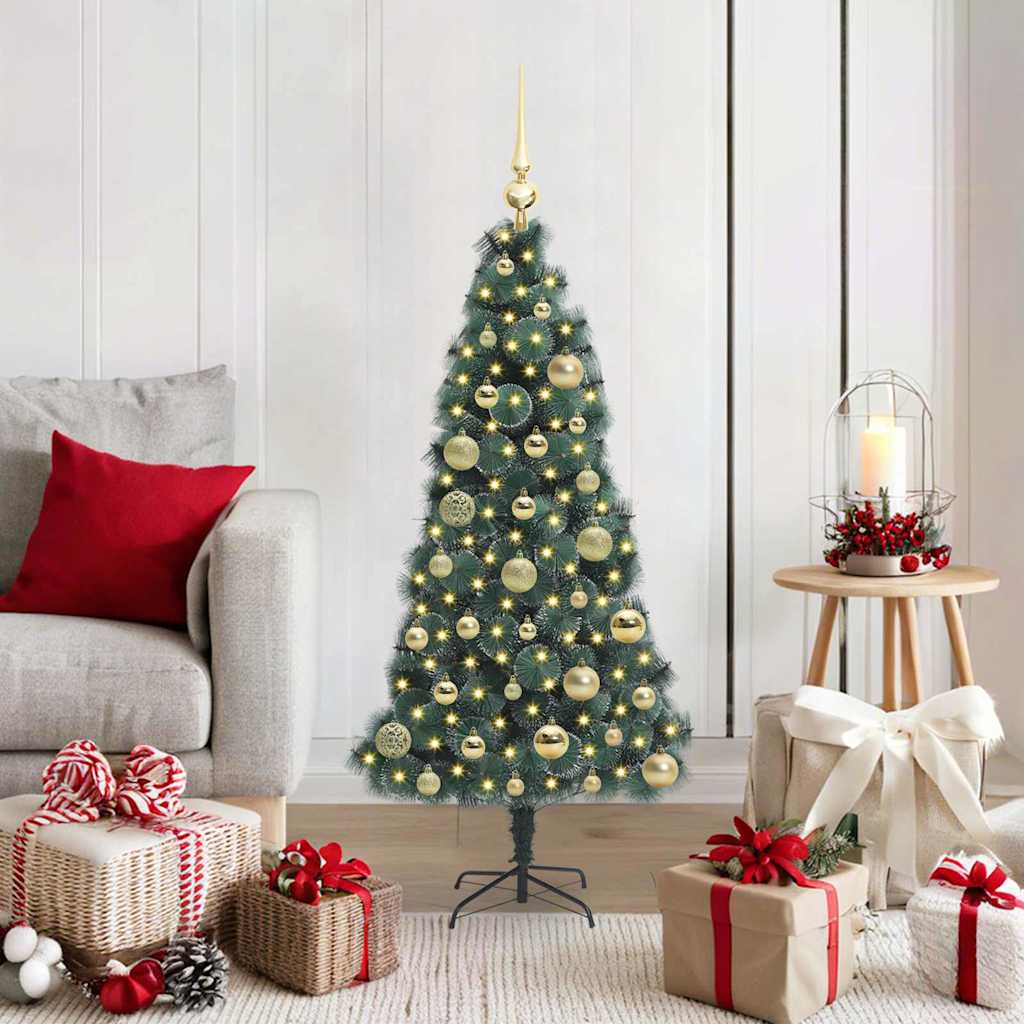 Artificial Pre-lit Christmas Tree with Ball Set Green 120 cm