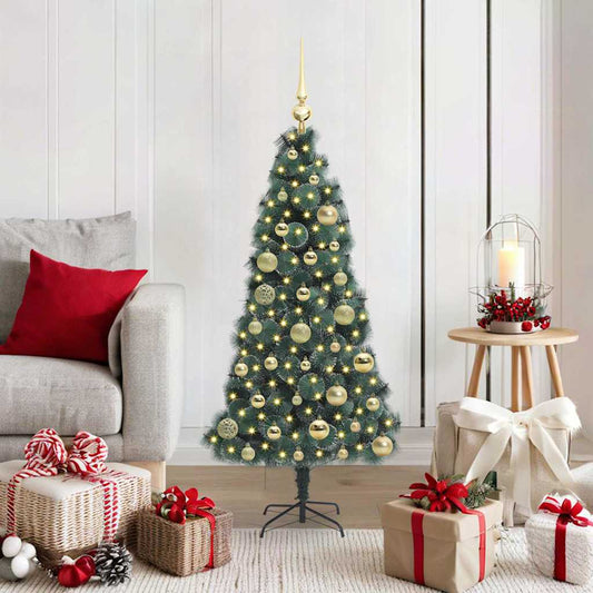 Artificial Pre-lit Christmas Tree with Ball Set Green 120 cm