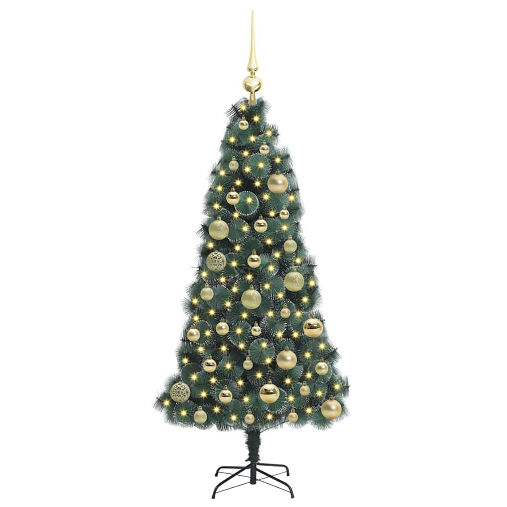 Artificial Pre-lit Christmas Tree with Ball Set Green 120 cm