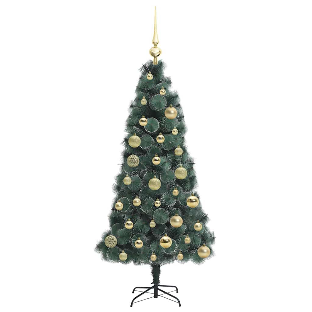 Artificial Pre-lit Christmas Tree with Ball Set Green 120 cm