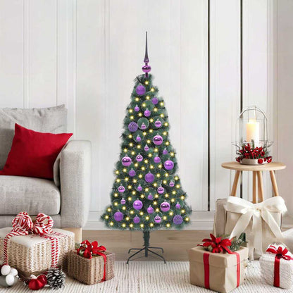 Artificial Pre-lit Christmas Tree with Ball Set Green 120 cm