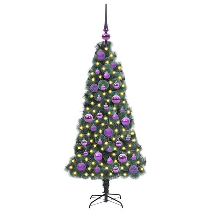 Artificial Pre-lit Christmas Tree with Ball Set Green 120 cm