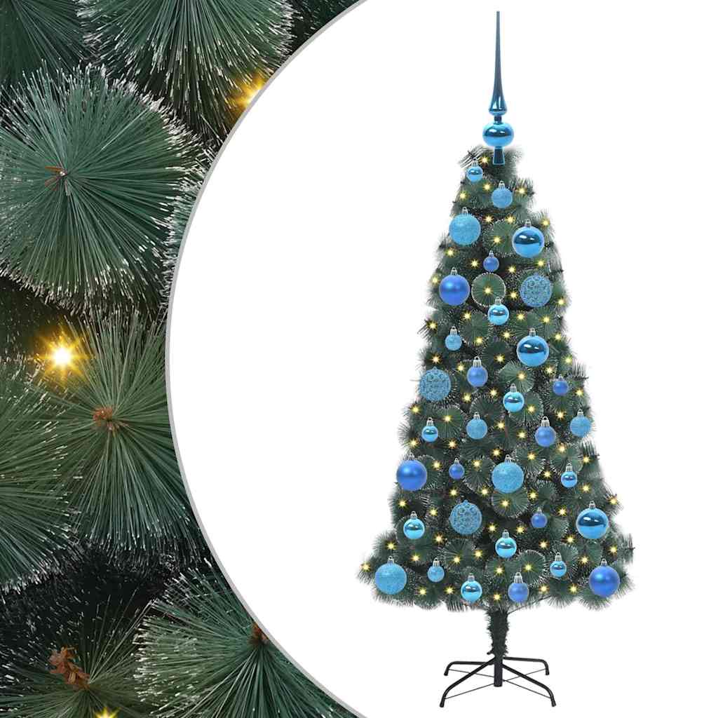Artificial Pre-lit Christmas Tree with Ball Set Green 120 cm
