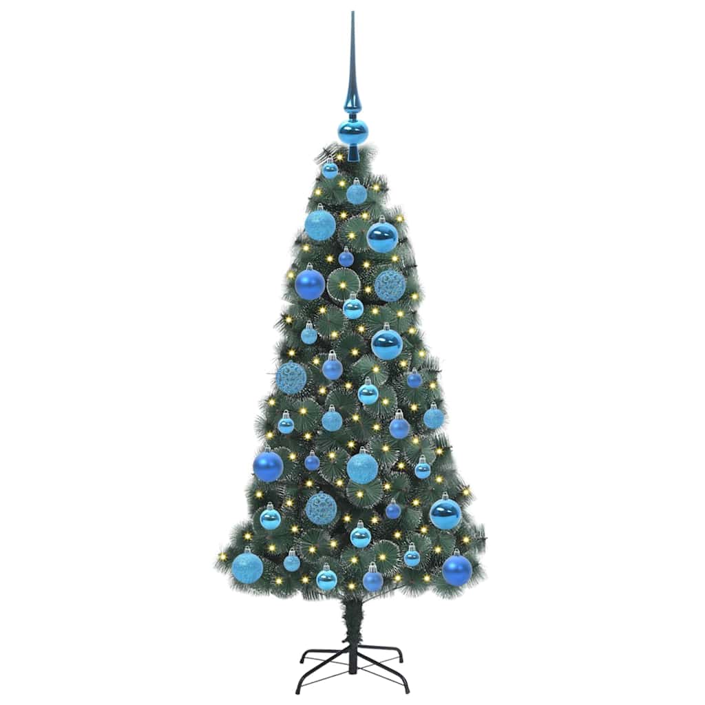 Artificial Pre-lit Christmas Tree with Ball Set Green 120 cm