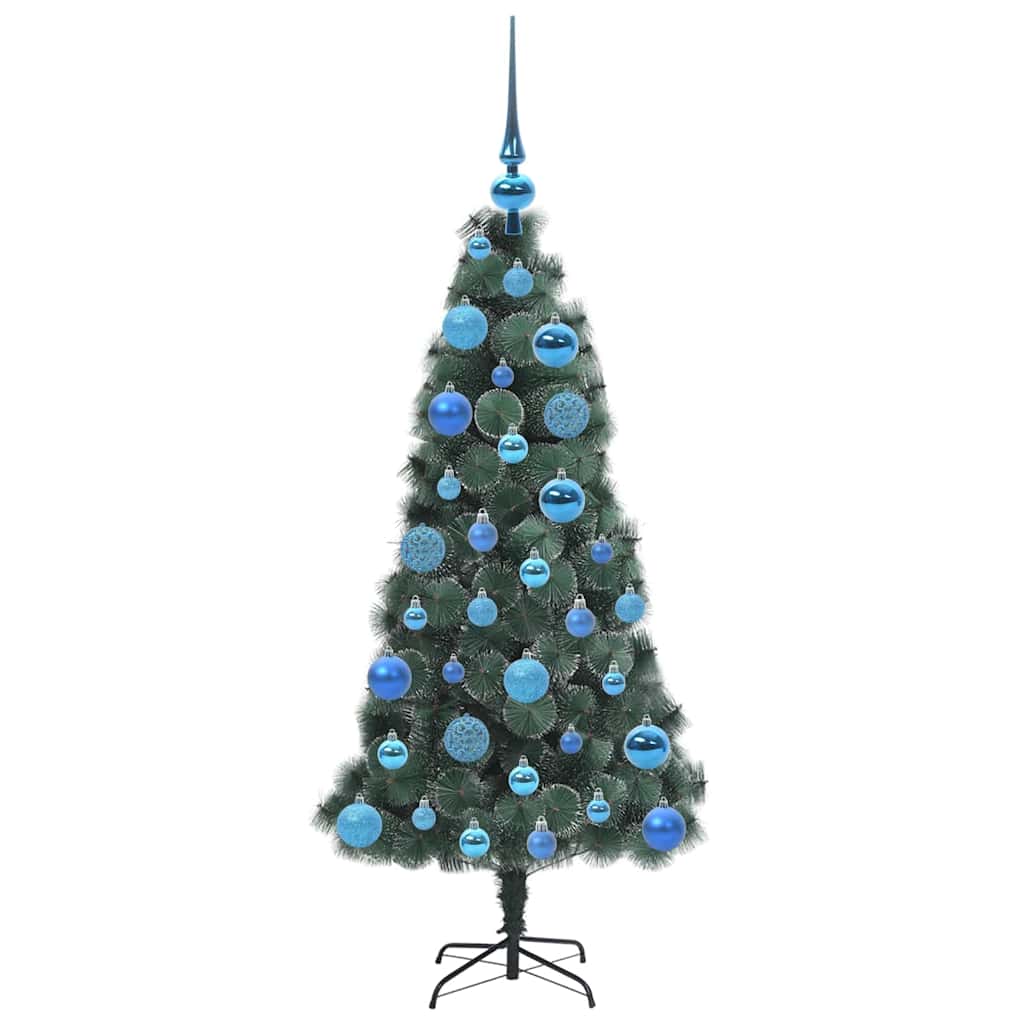 Artificial Pre-lit Christmas Tree with Ball Set Green 120 cm