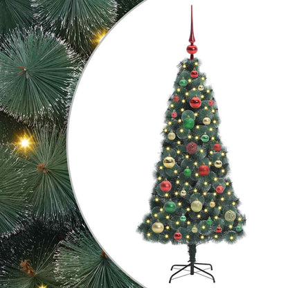 Artificial Pre-lit Christmas Tree with Ball Set Green 120 cm